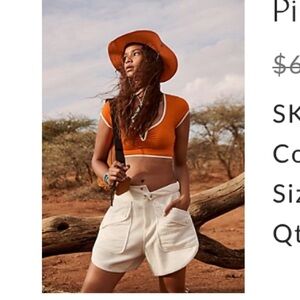 Free People Pipe Dream Baby Tee Bra Fired Up